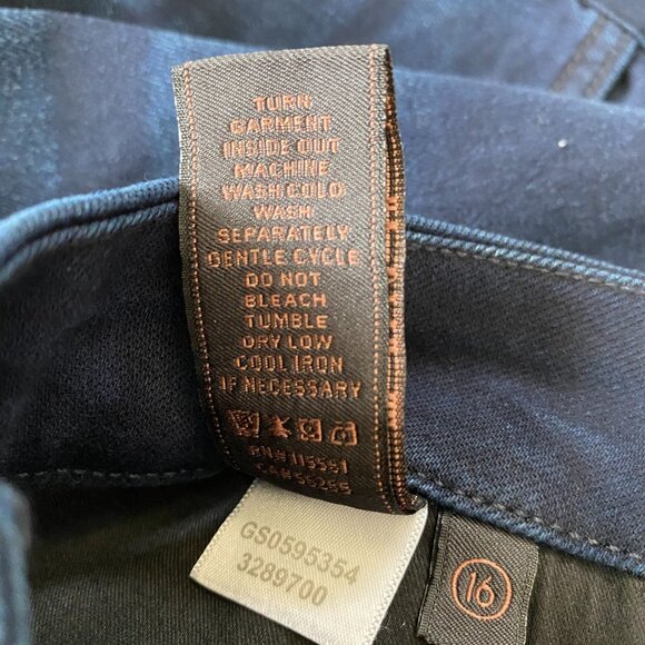 Jen7 by 7 for all mankind women's 16 dark blue ankle skinny stretch jeans - Picture 11 of 13